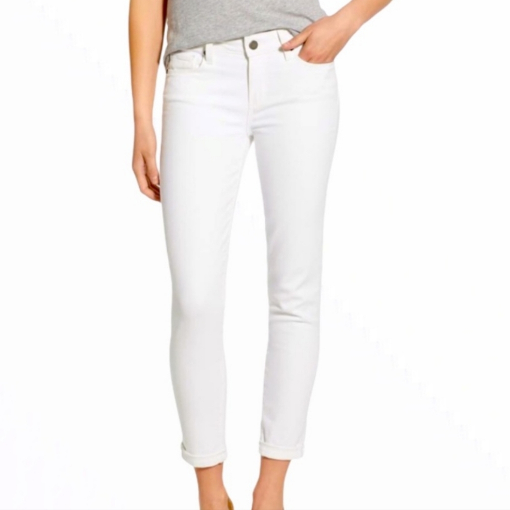PAIGE White Cropped Ankle Jeans size 30